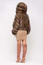 Sable Fur Bomber Thyra Hooded - Image 2