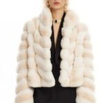 Tan Chinchilla Fur Jacket Donella