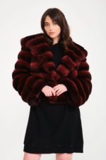 Tri-Length Red Chinchilla Coat - Image 2
