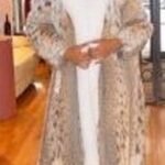 American Cat lynx Coat White Fox Fur Tuxedo 8821