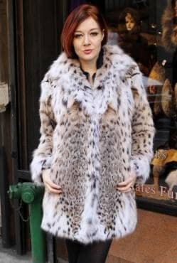 American Cat Lynx fur Stroller 1455