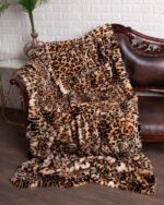 Animal Print Rex Rabbit Fur blanket