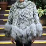 Army Green knit Rex Lamb Trim 34765