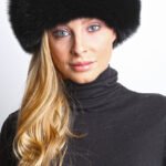 Black Fox Fur Hat 5214