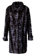 Sculpted Mink Fur Trench Coat