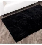 Full Pelt Black Sheared Beaver Fur Rug