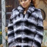 Black Velvet Chinchilla Jacket 8441