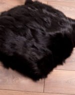 Black Fox Fur Fur Blanket Throw Cover - Image 6