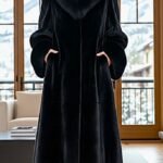 Blackglama Mink Coat Fox and Collar Cuffs 3383