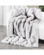 Full Pelt Blue Fox Fur Blanket