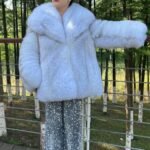 Blue Fox Jacket Hooded 75757