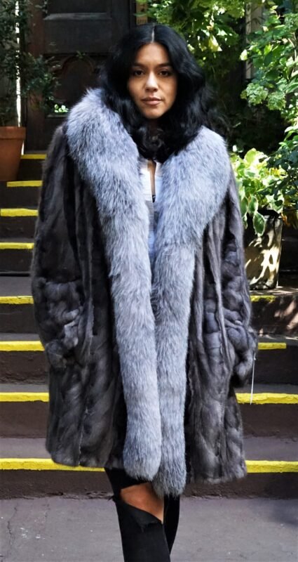 Blue Iris Mink Section Stroller Fox Tuxedo 94848