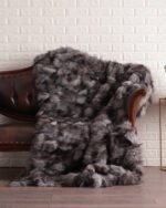 Blue Frost Fox Fur Fur Blanket Throw Cover