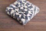 Blue Jean White Fox Fur Fur Blanket Throw Cover - Image 4