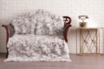 Blue Fox Fur Fur Blanket Throw Cover hermes - Image 4