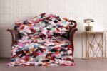 Multicolor Fox Fur Fur Blanket Throw Cover - Image 3