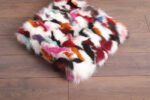 Multicolor Fox Fur Fur Blanket Throw Cover - Image 4