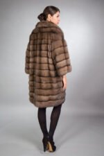 Knee Length Sable Fur Coat Sylvia - Image 2