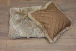 Canadian Lynx Fur Blanket Throw and 2 Pillows Set - Image 2