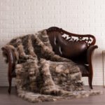 Canadian Lynx Fur Fur Blanket Throw Cover