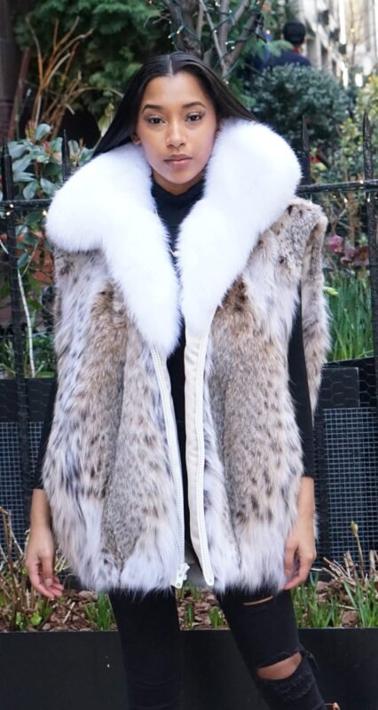 Cat Lynx Vest Fox Collar 77447
