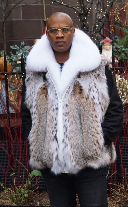 Cat Lynx Vest White Fox Collar 5444