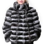 Chinchilla Fur Coat Bell Bottom Sleeves