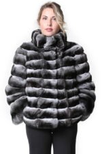 Chinchilla Fur Coat Bell Bottom Sleeves