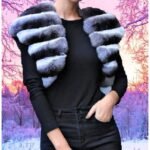 Chinchilla Fur Shrug 1595