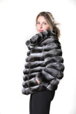 Chinchilla Fur Coat Bell Bottom Sleeves - Image 4