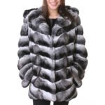 Hooded Chinchilla Coat