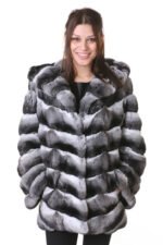 Hooded Chinchilla Coat - Image 4
