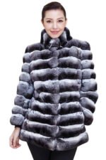 Chinchilla Fur Jacket Mid Hip