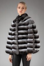Chinchilla Fur Coat Solange - Image 5