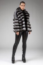 Chinchilla Fur Coat Alessandra - Image 3