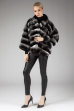 Chinchilla Fur Coat Sabela - Image 4