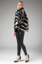 Chinchilla Fur Coat Sabela - Image 3