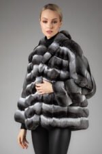 Chinchilla Fur Coat Camille - Image 3