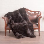 Chocolate Fox Fur Fur Blanket Throw Cover - Image 5