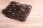 Chocolate Fox Fur Fur Blanket Throw Cover - Image 3