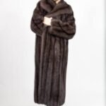 Classic Full Length Russian Sable Coat Wing Collar 7327