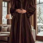 Classic Mahogany Mink Coat 9333