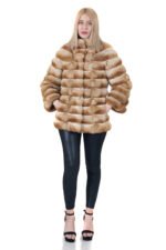 Coffee Cream Chinchilla Coat