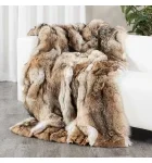 Full Pelt Coyote Fur Blanket