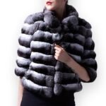 Short Chinchilla Jacket with Short Sleeves Arya