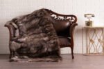 Crystal Fox Fur Fur Blanket Throw Cover HalfskIns - Image 2