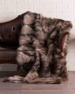 Crystal Fox Fur Fur Blanket Throw Cover HalfskIns