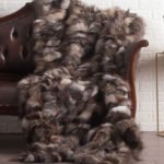 Crystal Fox Fur Fur Blanket Throw Cover