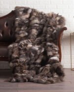 Crystal Fox Fur Fur Blanket Throw Cover