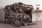 Crystal Fox Fur Fur Blanket Throw Cover - Image 2